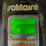 Radica Big Screen Solitaire Electronic Handheld Game 2008 Yellow White